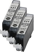 2950B001-K Canon CLI-221 (3 Pack) Gray Ink Tank