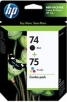 CC659FN#140 HP 74 Black/75 Tri-color 2-pack Ink Cartridges