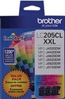 LC2053PKS Brother Super High Yield Tri-Color Ink Cartridge 3pk