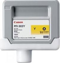 2961B001 Canon PFI-303Y Dye Yellow Ink Tank 2961B001 Canon PFI-303Y Dye Yellow Ink Tank