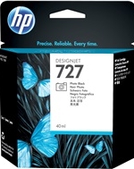 B3P17A HP 727 40-ml Photo Black Designjet Ink Cartridge B3P17A HP 727 40-ml Photo Black Designjet Ink Cartridge