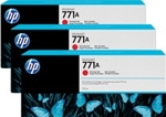 B6Y40A HP 771A 3-pack 775-ml Chromatic Red Designjet Ink Cartridges B6Y40A HP 771A 3-pack 775-ml Chromatic Red Designjet Ink Cartridges