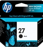 C8727AC#140 HP 27 Black Inkjet Print Cartridge