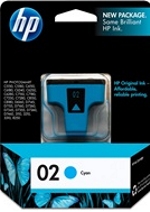 C8771WN#140 HP 02 Cyan Ink Cartridge