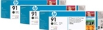 C9480A HP 91 3-pack 775-ml Matte Black Ink Cartridges