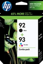 C9513FN#140 HP 92 Black/93 Tri-color 2-pack Ink Cartridges