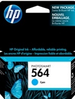 CB318WN#140 HP 564 Cyan Ink Cartridge