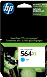 CB323WN#140 HP 564XL Cyan Ink Cartridge