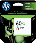 CC644WN#140 HP 60XL High Yield Tri-color Ink Cartridge