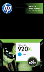 CD972AN#140 HP 920XL Cyan Officejet Ink Cartridge