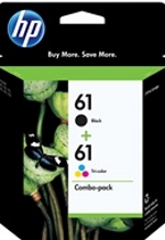 CR259FN#140 HP 61 2-pack Black / Tri-color Ink Cartridges CR259FN#140 HP 61 2-pack Black / Tri-color Ink Cartridges