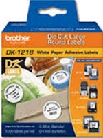 DK1218 Brother 24mm Round Paper Labels
