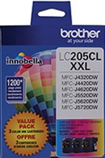 LC2053PKS Brother Super High Yield Tri-Color Ink Cartridge 3pk LC2053PKS Brother Super High Yield Tri-Color Ink Cartridge 3pk