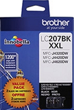 LC2072PKS Brother Super High Yield Black Ink Cartridge 2pk LC2072PKS Brother Super High Yield Black Ink Cartridge 2pk