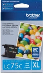 LC75CS Brother High Yield Cyan Ink Cartridge