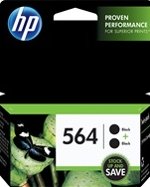 C2P51FN#140 HP 564 Black Ink Cartridge Twin Pack