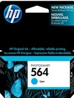 CB318WN#140 HP 564 Cyan Ink Cartridge