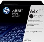 CC364XD HP 64X 2-pack High Yield Black LaserJet Toner Cartridges