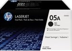 CE505D HP 05A 2-pack Black LaserJet Toner Cartridges CE505D HP 05A 2-pack Black LaserJet Toner Cartridges