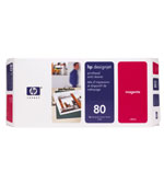 C4822A HP 80 Magenta Prinhead And  Printhead Cleaner