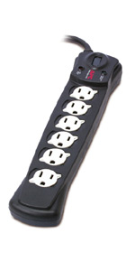 P6B Surge suppressor ( external ) - AC 120 V - 6 output connector(s)